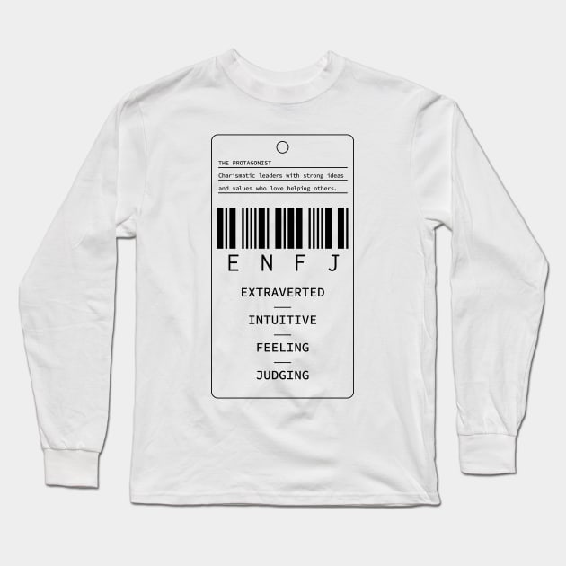 ENFJ - The Protagonist - Extraverted Intuitive Feeling Judging Long Sleeve T-Shirt by Millusti